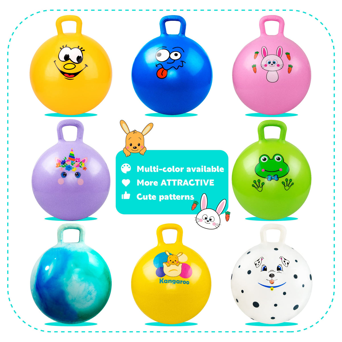 EVERICH TOY Hopper Ball for indoor or outdoor play.