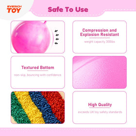 Everich Toy hopper ball textured bottom supports stable indoor and outdoor play.