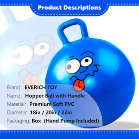 EVERICH TOY Hopper Ball textured bottom provides stability during hops.