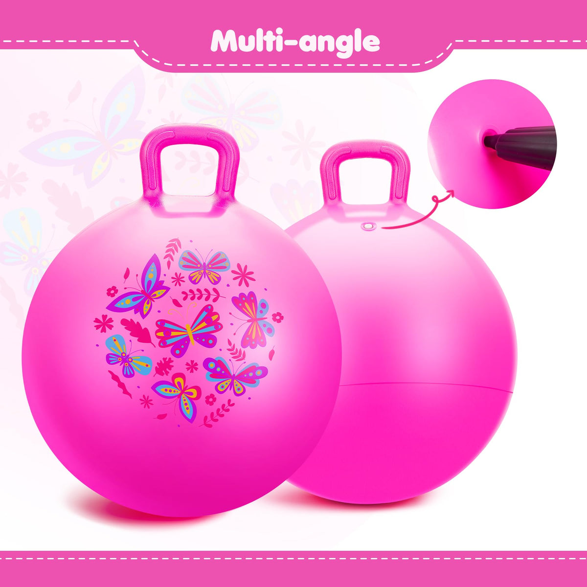 Everich Toy hopper ball made with thick PVC for durable, long-lasting bouncing fun.