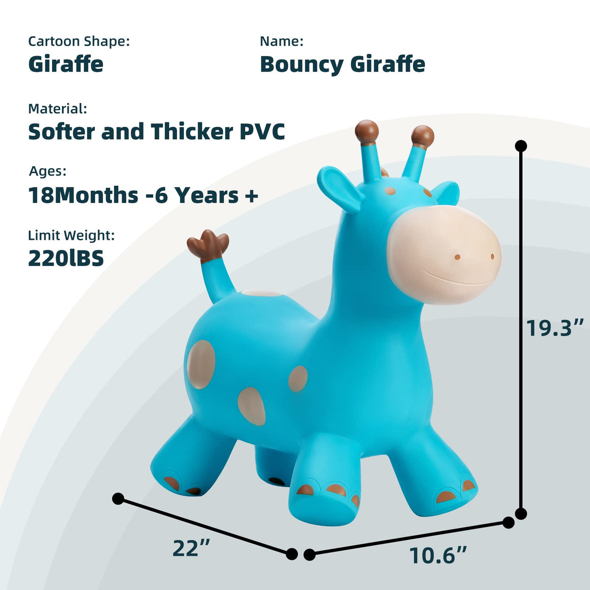 EVERICH TOY hopper safety materials closeup highlights non-toxic, BPA-free construction