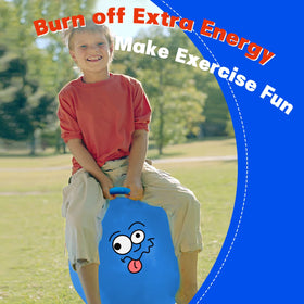 Kids use Everich Toy hopper ball outdoors for active fun.