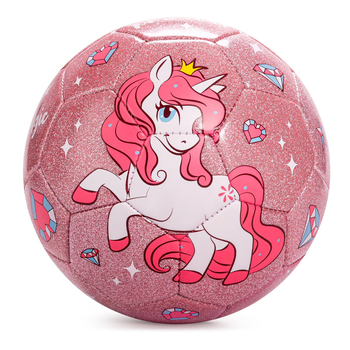 Everich Toy pink unicorn soccer ball size 3 for imaginative outdoor play