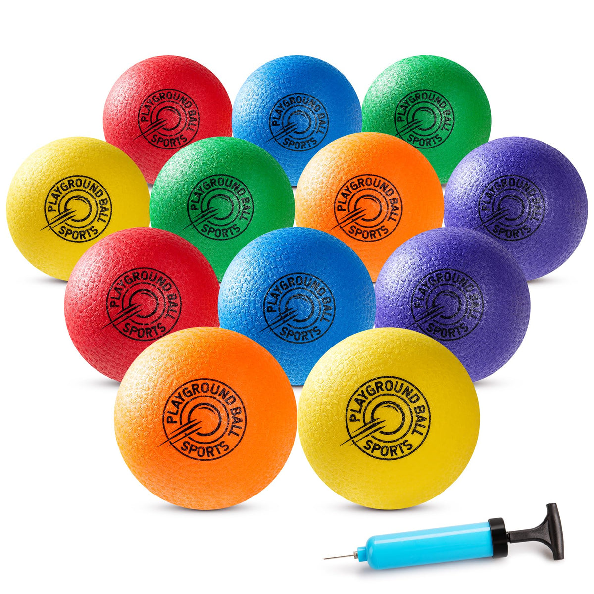 Everich Toy playground balls, 12 colorful balls for group play.