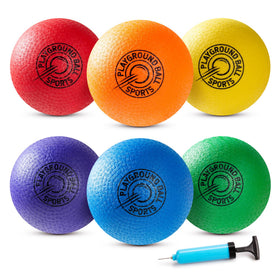 EVERICH TOY playground balls set of six in bright colors for group outdoor play