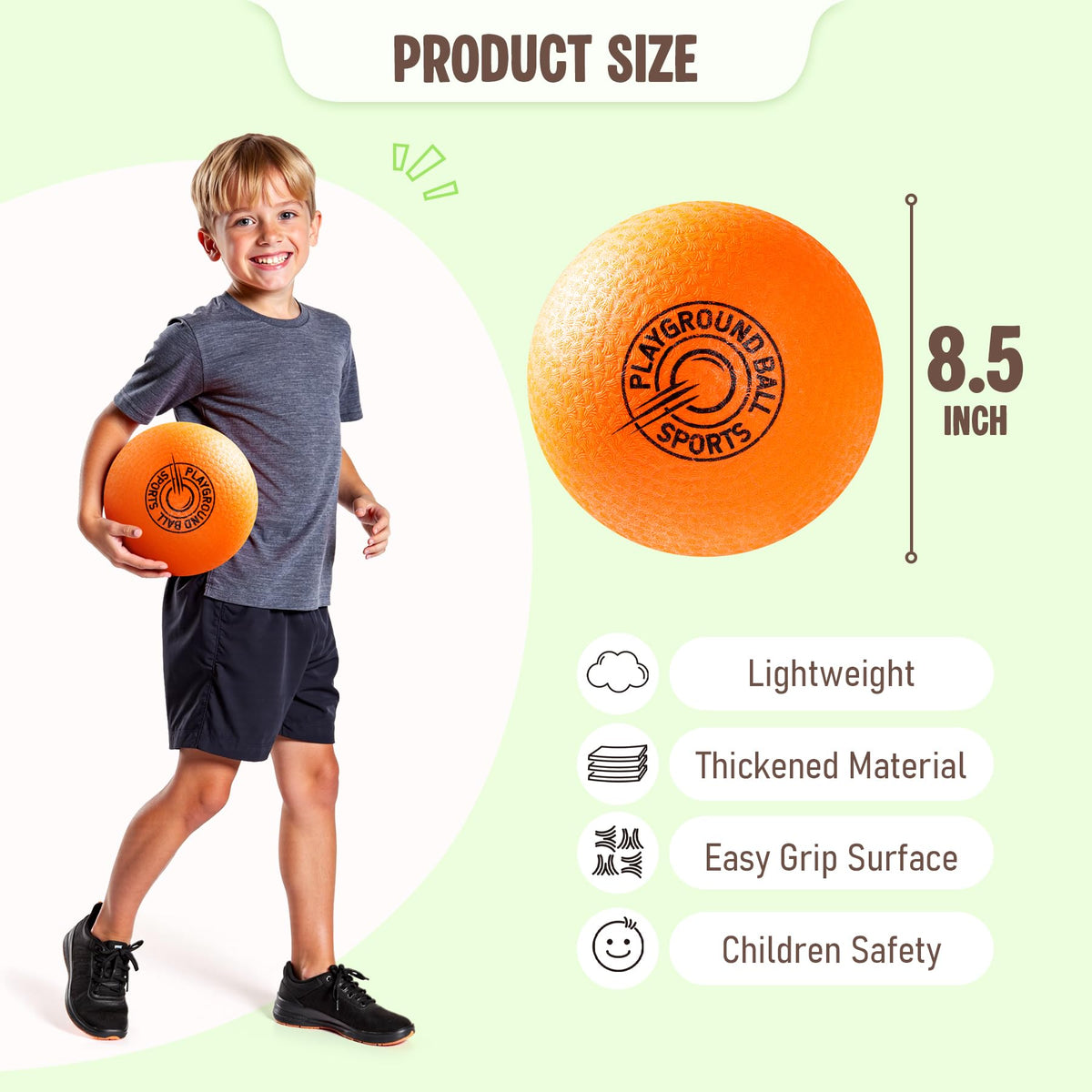 Everich Toy soft 8.5-inch balls for easy handling and safe indoor use.