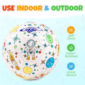 Everich Toy size 3 youth soccer ball designed for easy grip and controlled play.