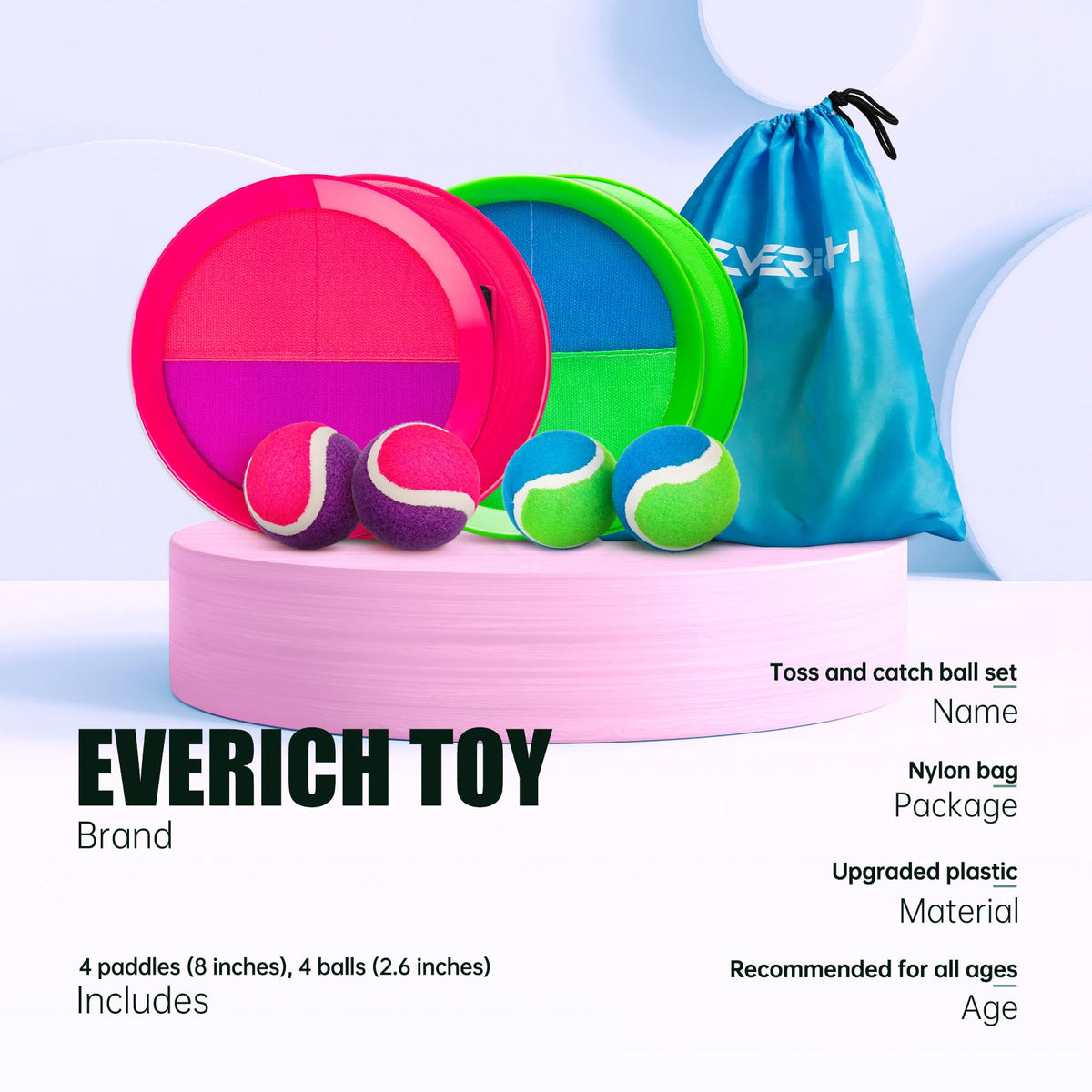 EVERICH TOY soft elastic ball offering safer, easier catching for kids.