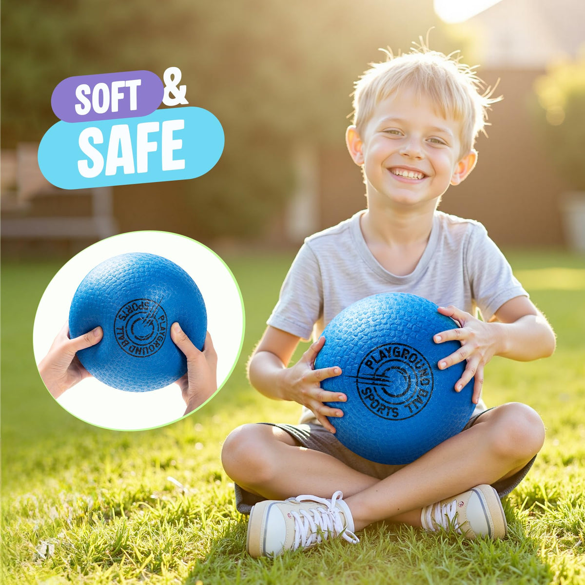 EVERICH TOY soft 8.5-inch ball designed for kid-friendly safe play