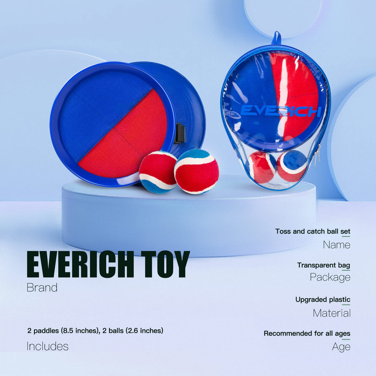 EVERICH TOY soft sticky balls for beginner-friendly catches.