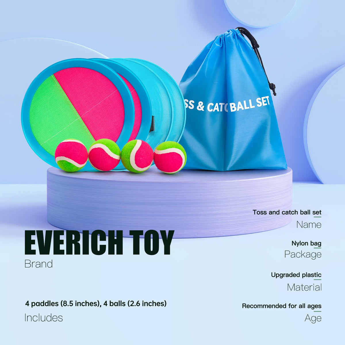 Everich Toy soft sticky balls, easy catches for beginners.