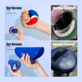 EVERICH TOY storage bag keeps paddles and balls organized.