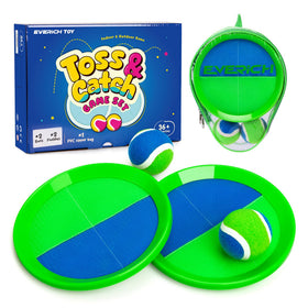 Everich Toy Toss-and-Catch paddle close-up shows durable play for kids.