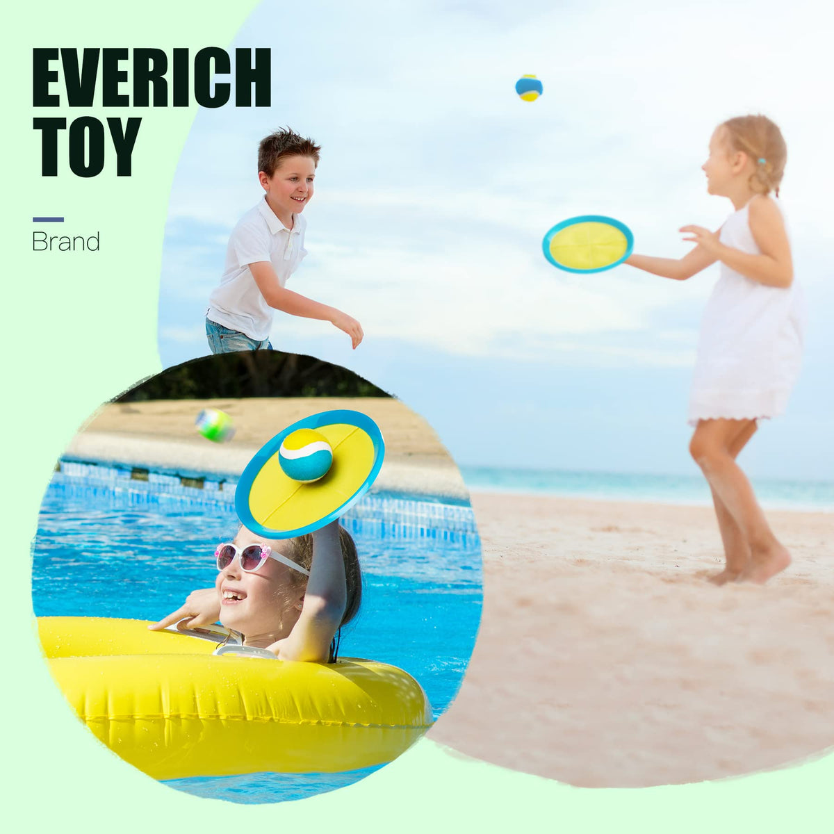 EVERICH TOY family lawn game in use during backyard gathering.