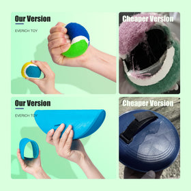 EVERICH TOY transparent storage bag holds paddles and balls for easy transport.