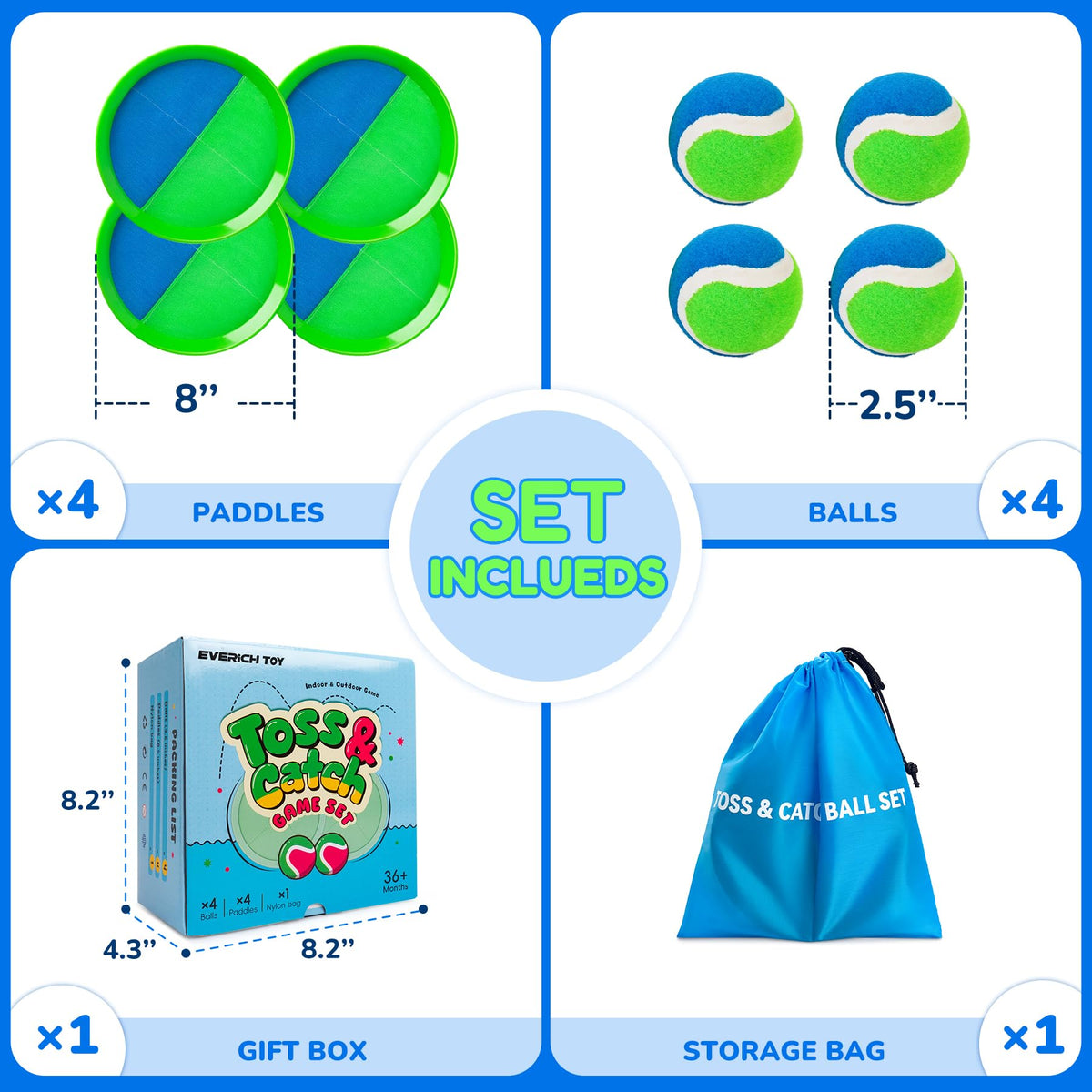 EVERICH TOY gift-ready set for active kids and families.