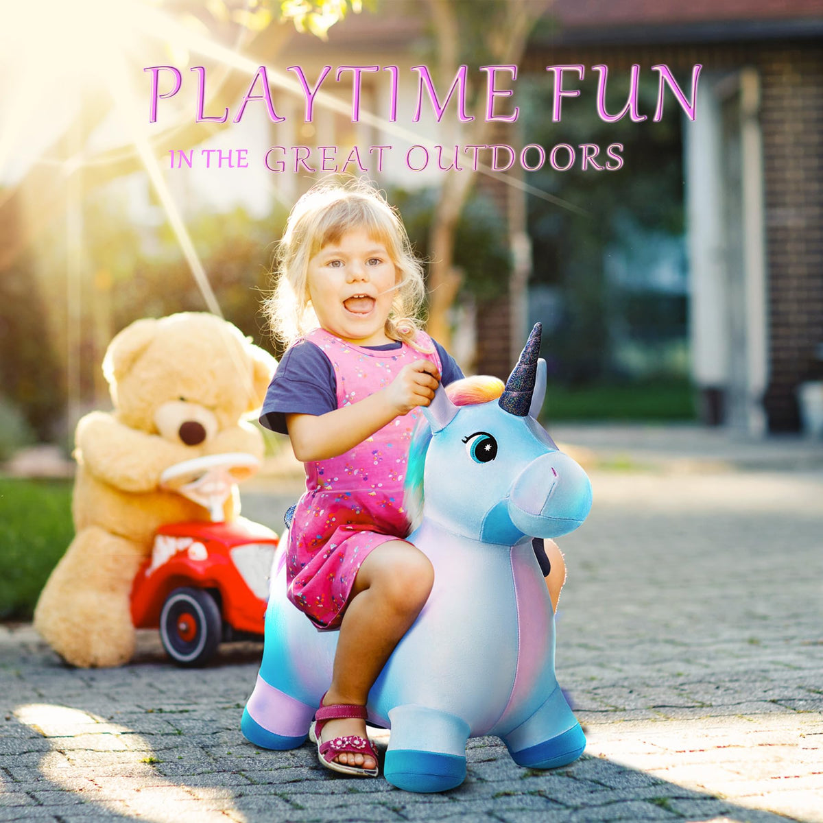 Everich Toy Unicorn Bouncy Hopper gift packaging enhances gifting appeal