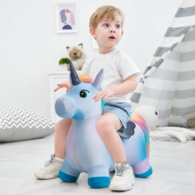 Everich Toy Unicorn Bouncy Hopper wings highlight vivid design fueling imagination