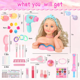Everideals doll head included with styling tools to spark role‑play sessions