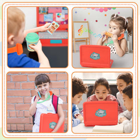 Everideals foldable laptop in the set supports compact, organized pretend work.