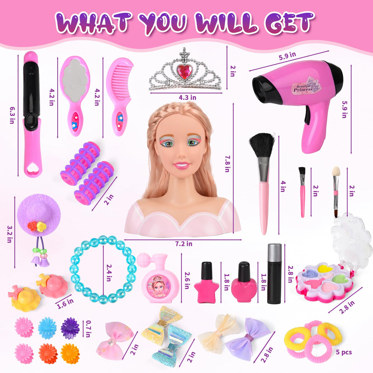 Everideals realistic hair dryer enhances authentic salon-style play experiences