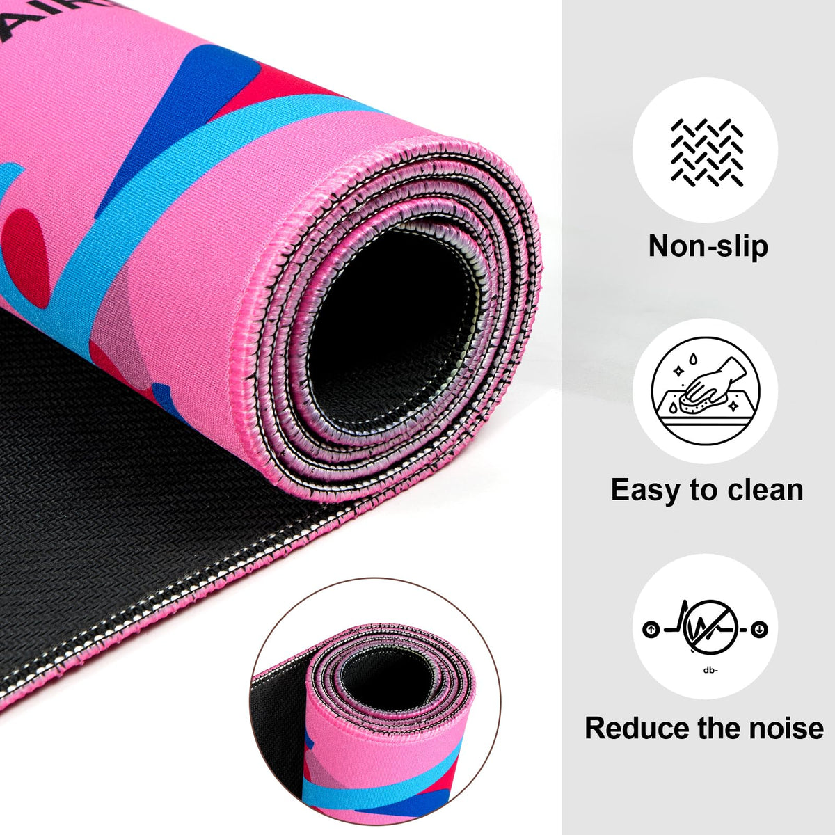EVERSHOW mat on table with non-slip back protecting surfaces
