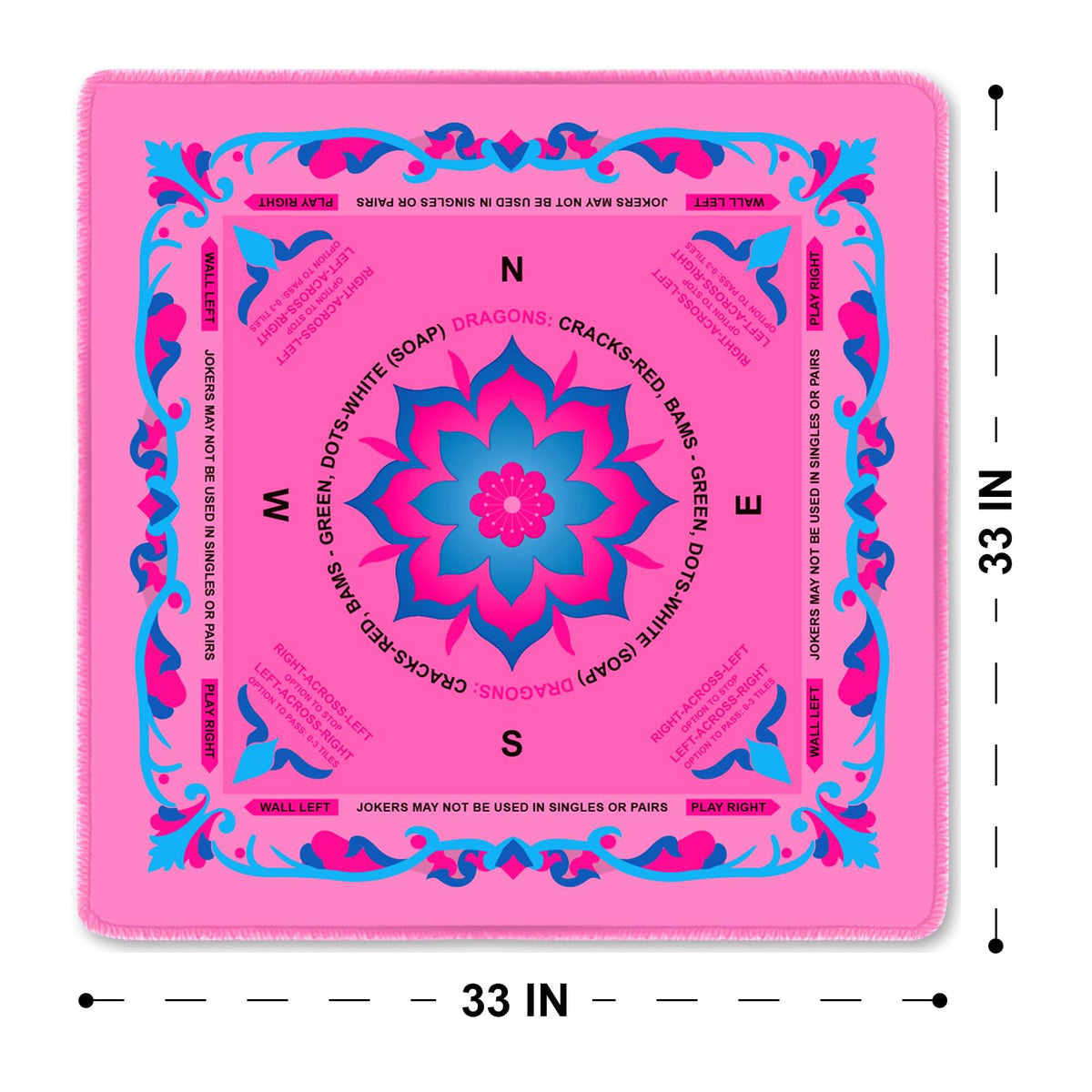 EVERSHOW mat 3mm cushion reduces tile clacks for quieter games
