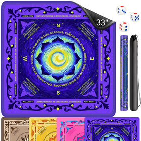 EVERSHOW Neoprene Mahjong Mat 33x33 for smooth tile play and reduced clacks.