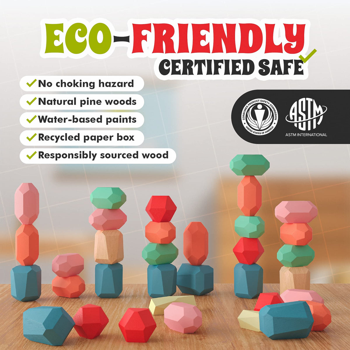 EVERSMART montessori-inspired blocks play highlights fine motor skill practice
