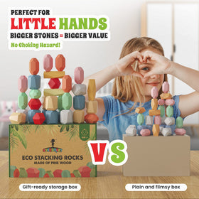 EVERSMART sustainable wood and water-based paint emphasizes eco-friendly toy