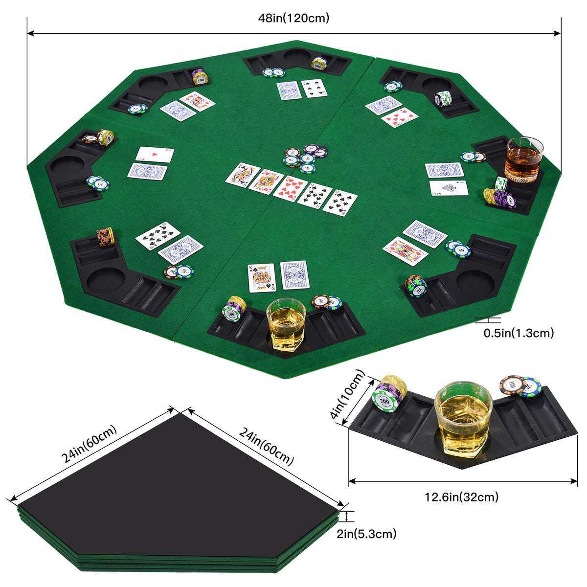 EVIEUN dining-table conversion to a poker night in seconds.