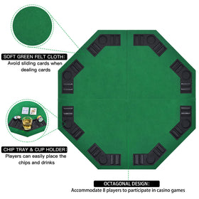 EVIEUN durable MDF surface with soft felt for smooth card handling.
