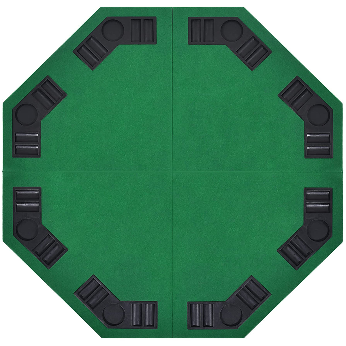 EVIEUN embedded chip tray and cup holders for organized play.