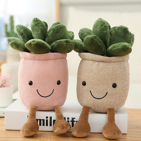 Evlooe succulent plush toy blue accent, versatile gift for birthdays and holidays.