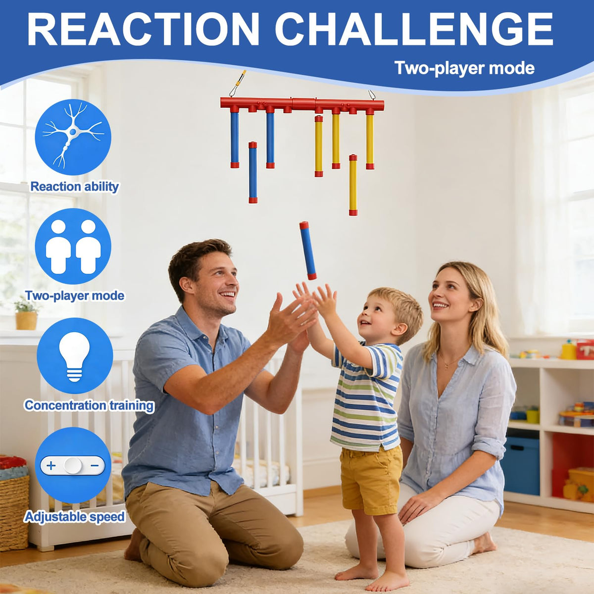 EVOCKAY family-friendly setup for kids and adults during playtime.