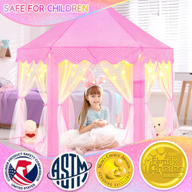 EVOIONOS Princess Tent castle entrance view inviting imaginative play.