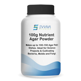 Evviva Nutrient Agar 100g package for classroom demonstrations and cost-effective prep.