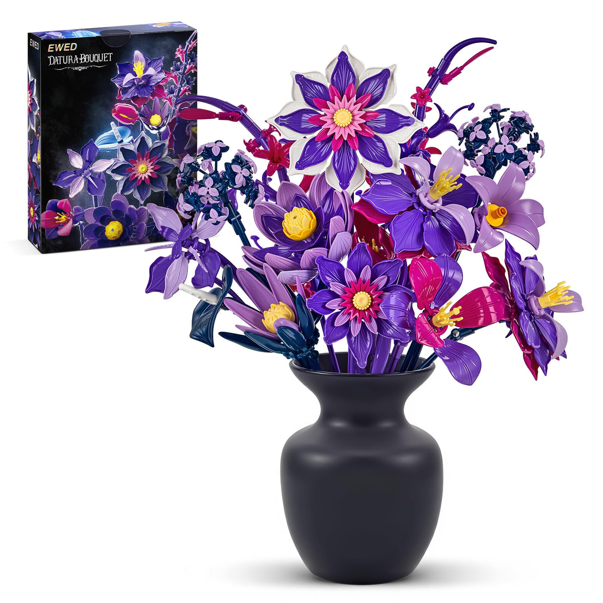 EWED Gothic Flowers Assembly: intricate bouquet built from bricks for a dramatic display