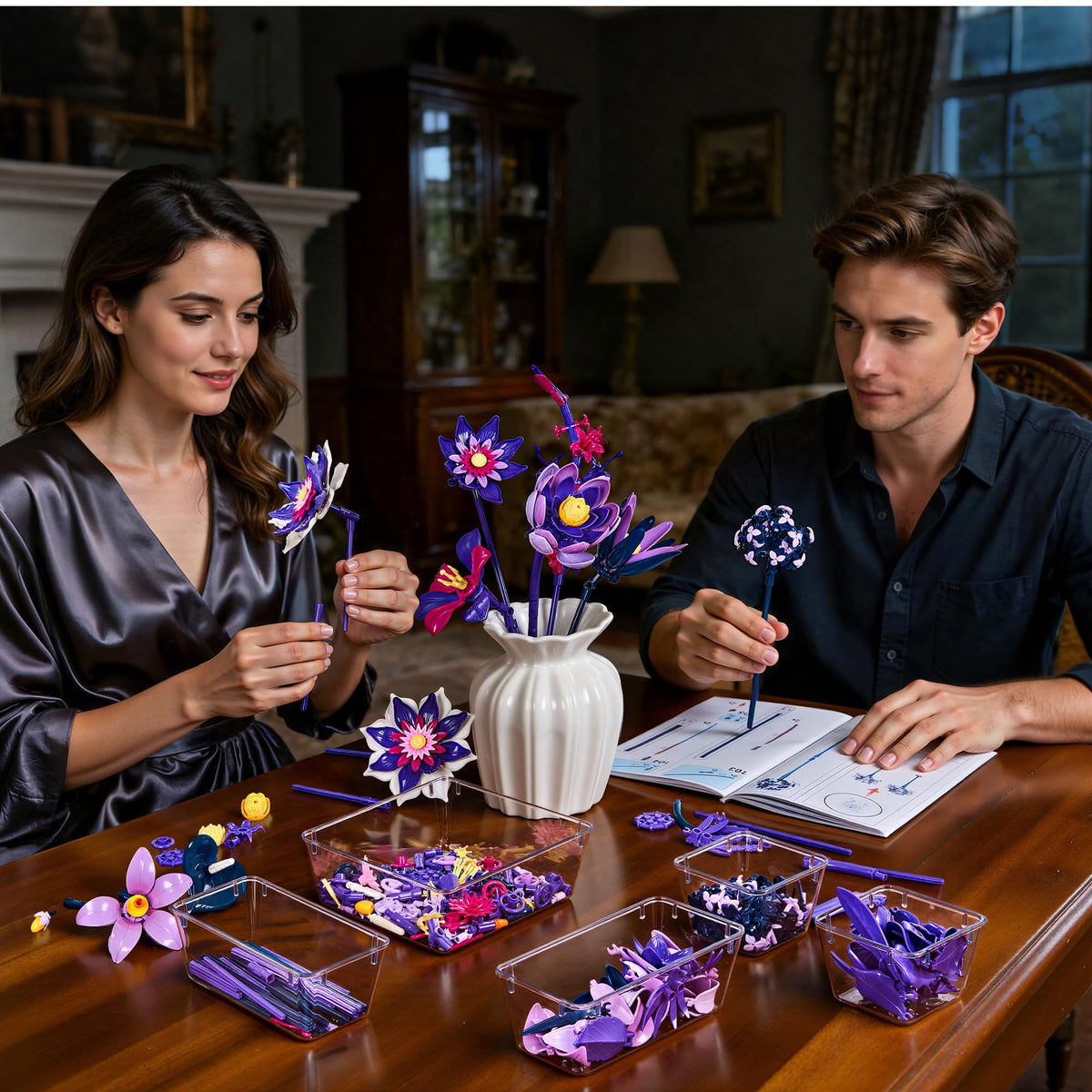 EWED Gothic Flowers Color Contrast: moody tones enhance atmospheric decor