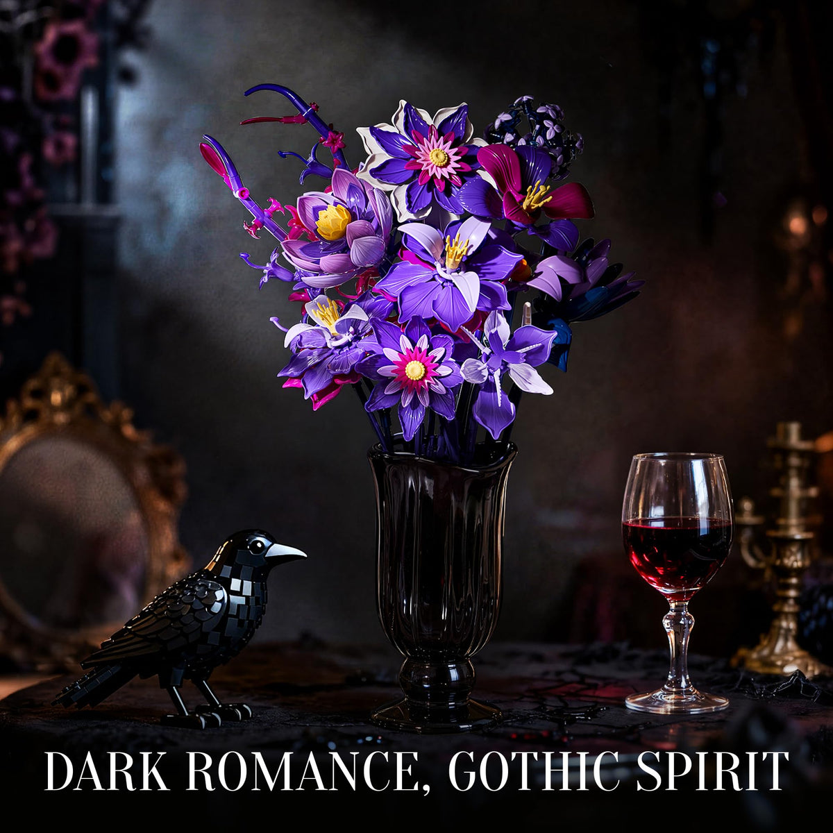 EWED Gothic Flowers Stem Lengths: adjustable heights for vase-fitting arrangements