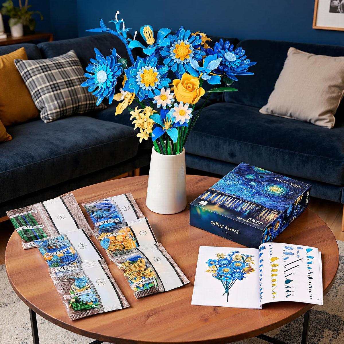 EWED Starry Blooms bouquet-assembly builds a creative screen-free moment