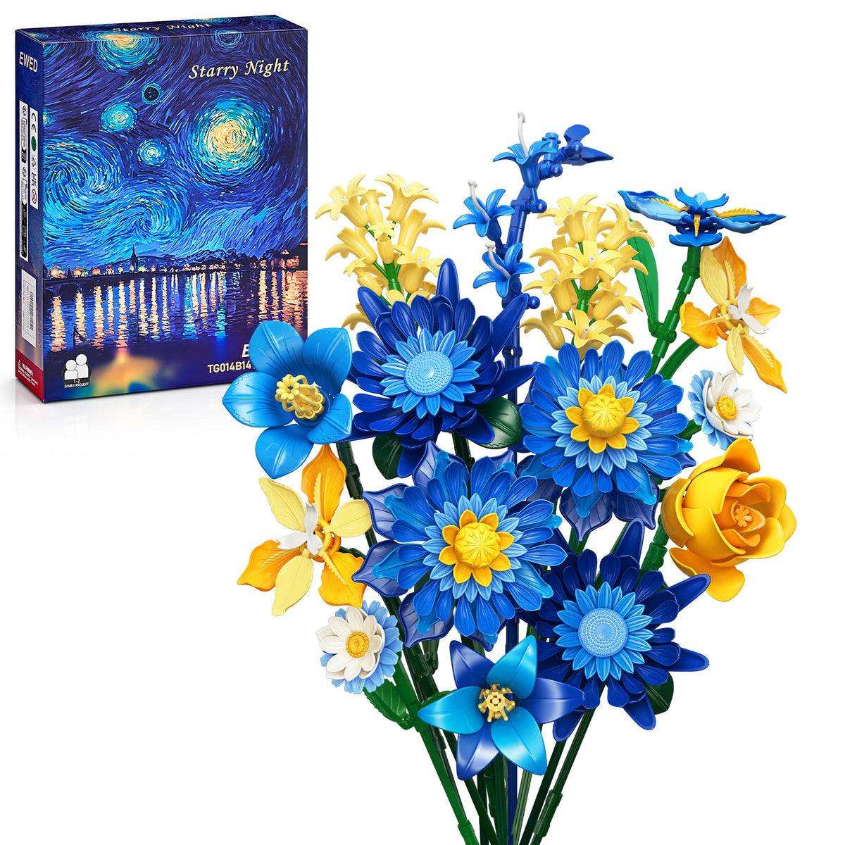 EWED Starry Blooms rose bloom adds lifelike detail for elegant home décor