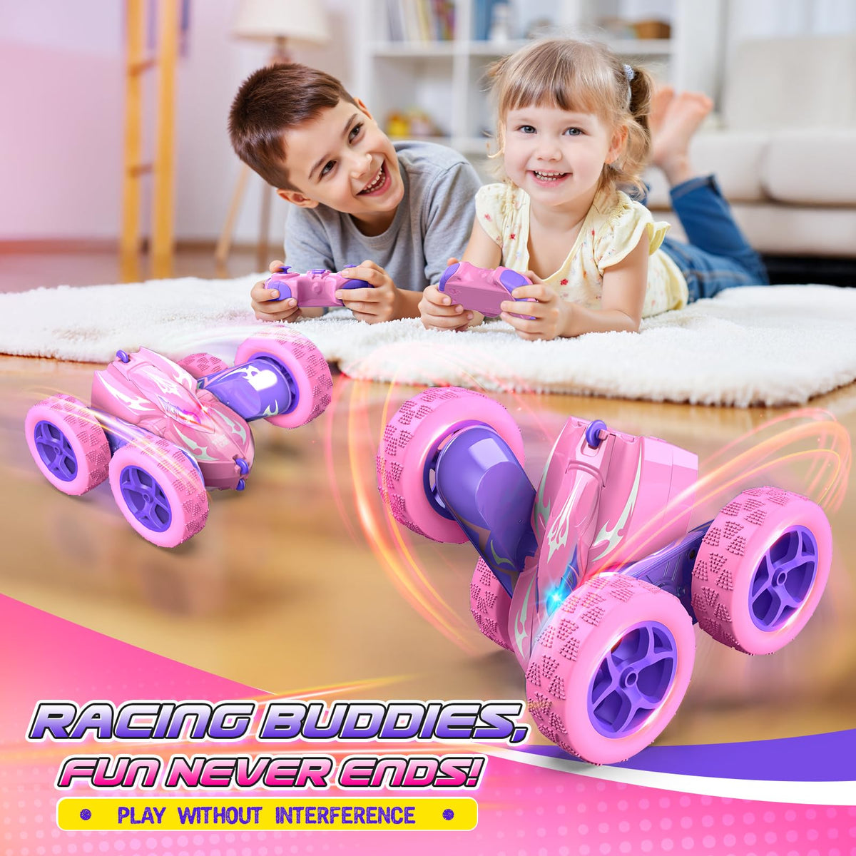 Excitobo RC car with 4WD drive for versatile racing on any surface.