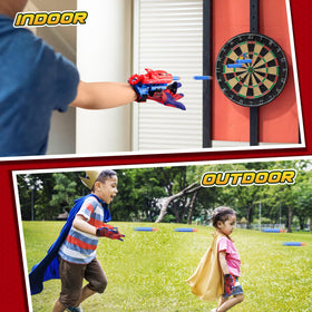 Excitobo Web Shooter packaging and accessories for quick setup