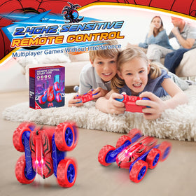 Excitobo RC car all-terrain tires absorb shocks on grass, concrete, and sand.