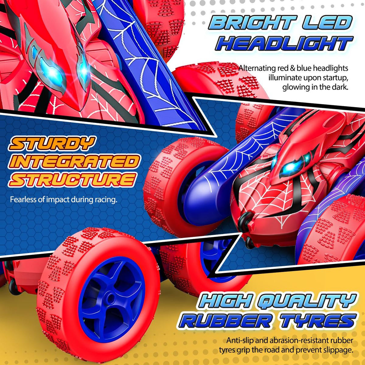 Excitobo 2-4GHz multiplayer-racing enables side-by-side racing with friends.