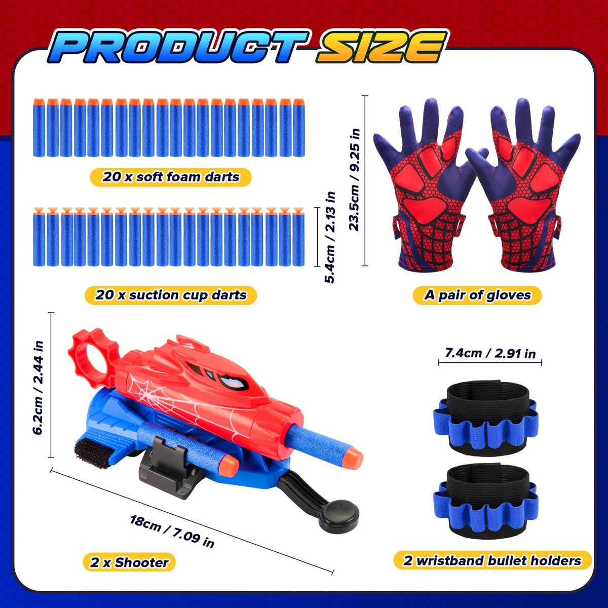 Excitobo Web Shooters family gift pack for birthdays and holidays