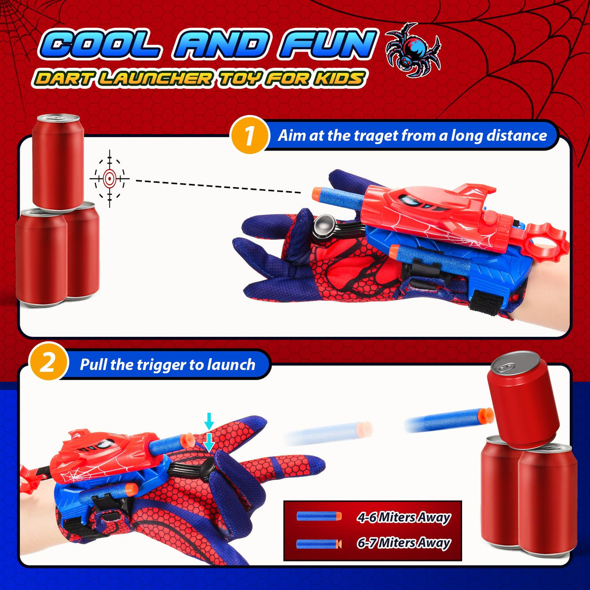Excitobo durable ABS plastic construction for lasting superhero adventures.