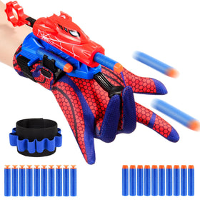 Excitobo superhero web shooter set ready for indoor and outdoor imaginative play.