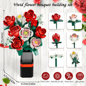EXCOUP high-quality ABS rose blocks offer safe, durable building
